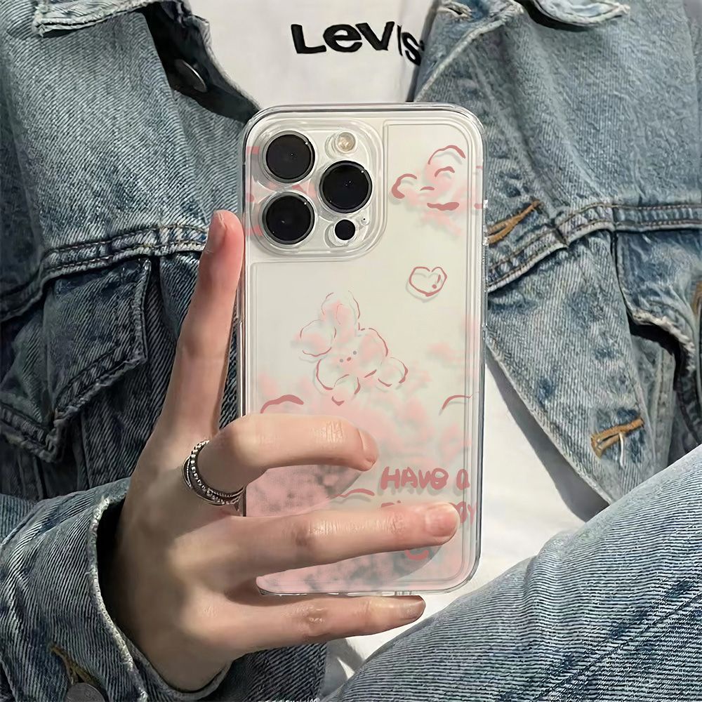 ✅Ốp Điện Thoại Mềm Chống Sốc Hình Thỏ Và Đám Mây Cho Iphone 13 11 14pro 6Iniphone12 max 78 Z5FW