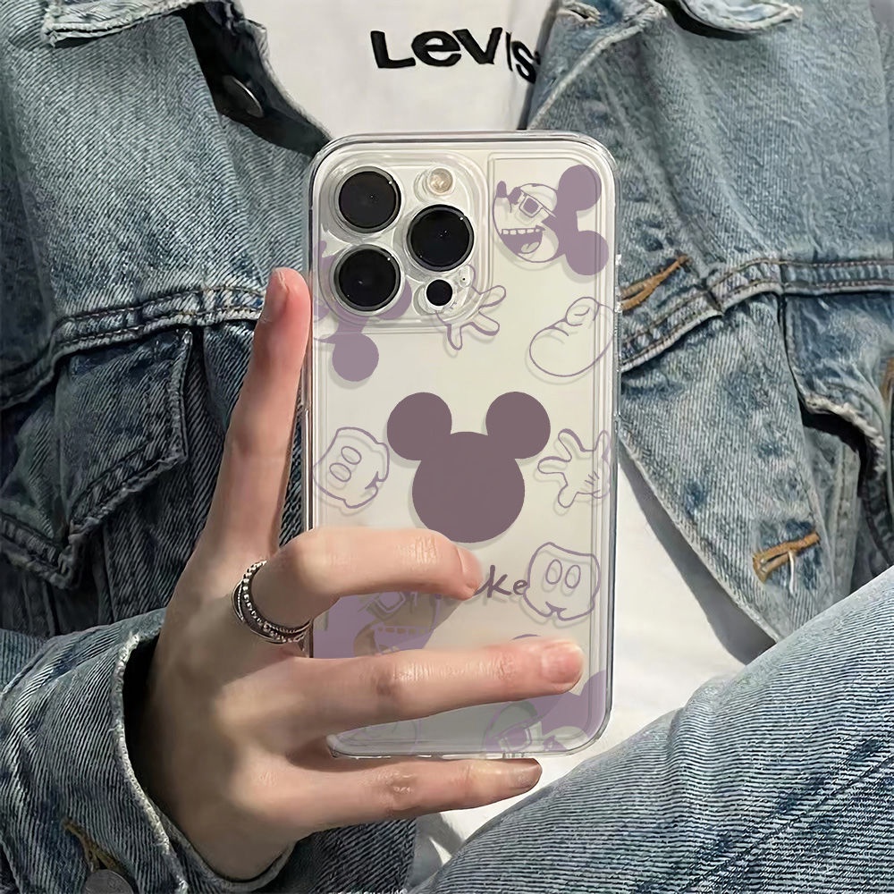 ✅Ốp Điện Thoại Mềm Chống Sốc Họa Tiết Hoạt Hình Đơn Giản Cho iPhone max14pro 12m Qi Plus6In 1378 11 AOPO