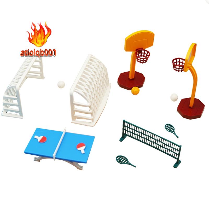 Mô Hình Đồ Chơi Bóng Đá Và Bóng Bàn Mini Trang Trí Nhà Búp Bê