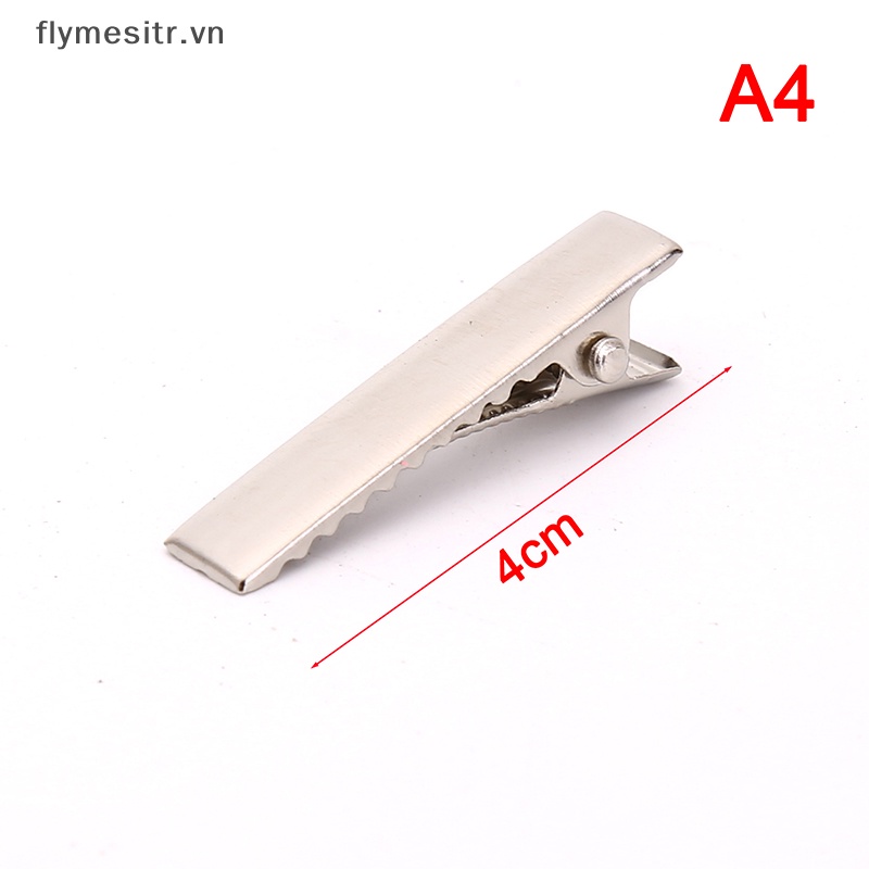 Set 100 Kẹp Tóc Cá Sấu Màu Đen Trơn Thời Trang