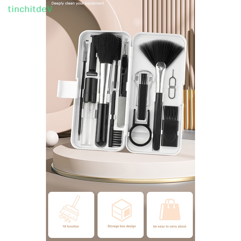 Bộ Dụng Cụ Vệ Sinh Bàn Phím Máy Tính / Laptop 18 Trong 1 Tiện Dụng