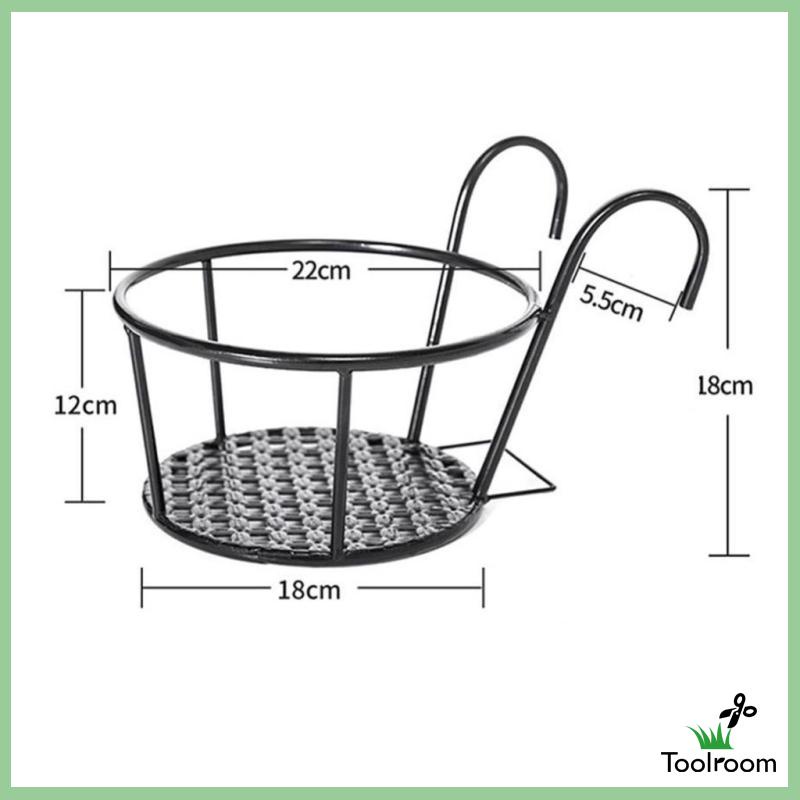 Giá Đỡ Chậu Cây 22Ccn Dia Có Móc Treo Tiện Dụng Bộ Đồ Thời Trang Màu Đen Cá Tính