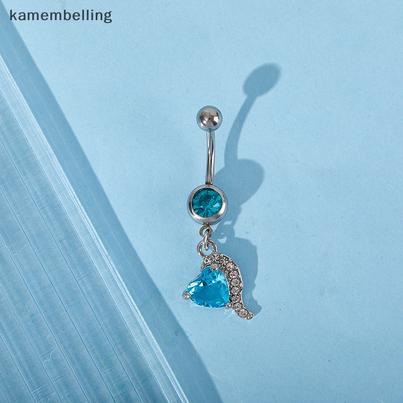 Kamembelling Khuyên Rốn Đính Đá Zircon Quyến Rũ Chất Lượng Cao Cho Nữ