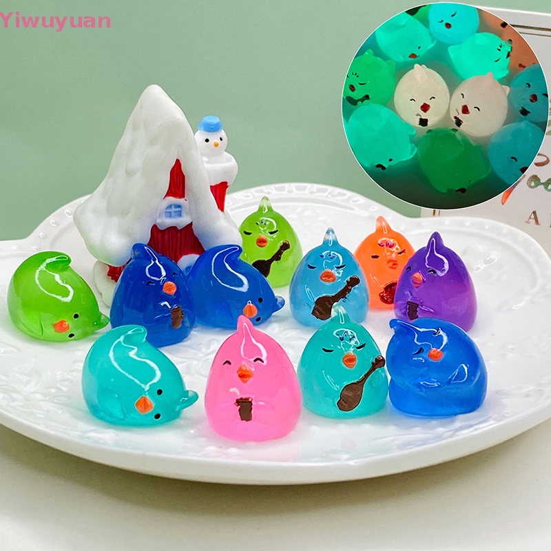 Bộ 5 Đồ Chơi Gà Con Phát Sáng Trang Trí Xe Hơi Mới