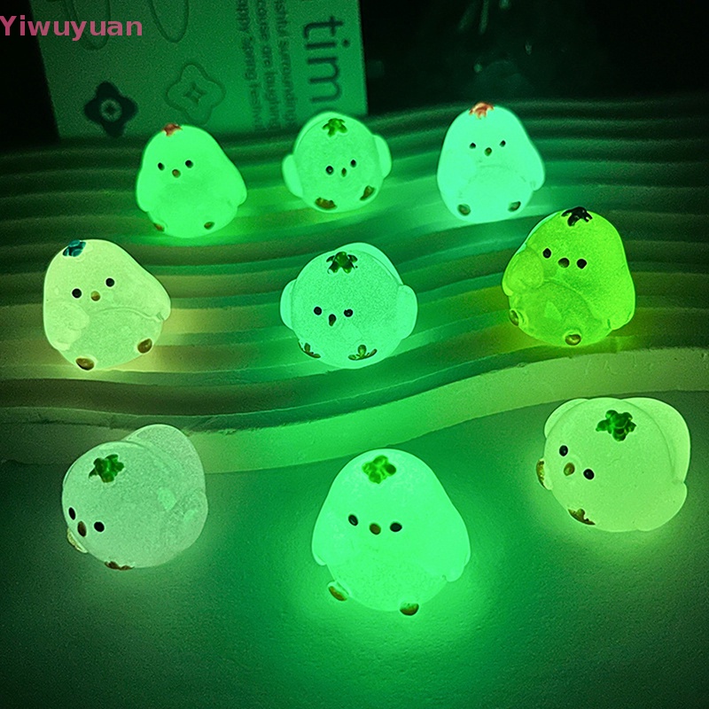 < Yiwuyuan > Đồ Chơi Gà Con Nhỏ Nhắn Bằng Nhựa Resin Phát Quang Dễ Thương Thủ Công Trang Trí Tiểu Cảnh