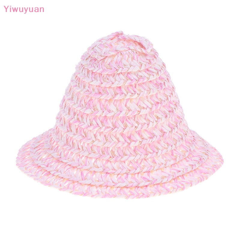 < Yiwuyuan > Nón Rơm Mini Đan Tay Trang Trí Nhà Búp Bê Thu Nhỏ Mới