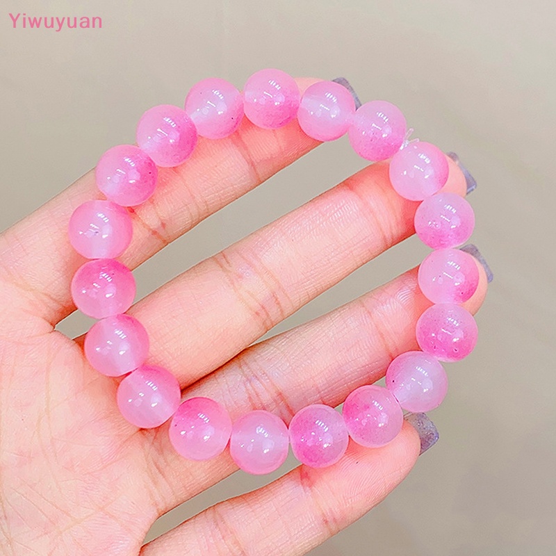 < Yiwuyuan > Vòng Đeo Tay Pha Lê Thủy Tinh Màu Gradient Có Thể Phân Hủy Cho Nữ Mới