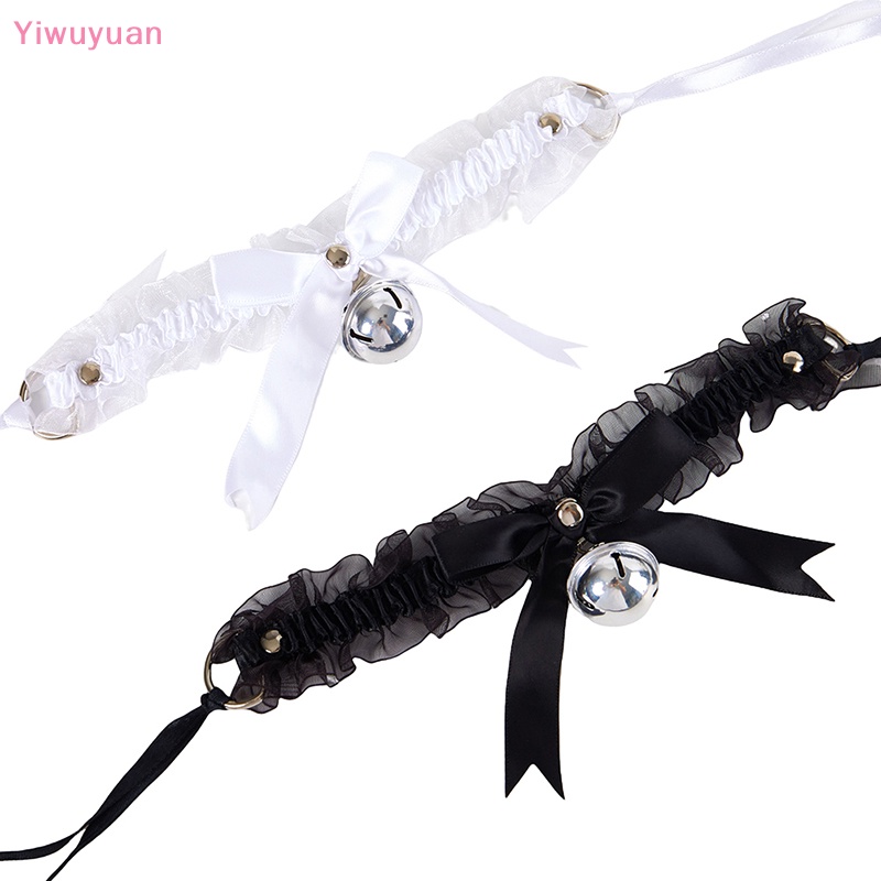 < Yiwuyuan > Vòng Cổ Choker Ren Mặt Nơ Chuông Phong Cách Punk Quyến Rũ Hóa Trang Cho Nữ