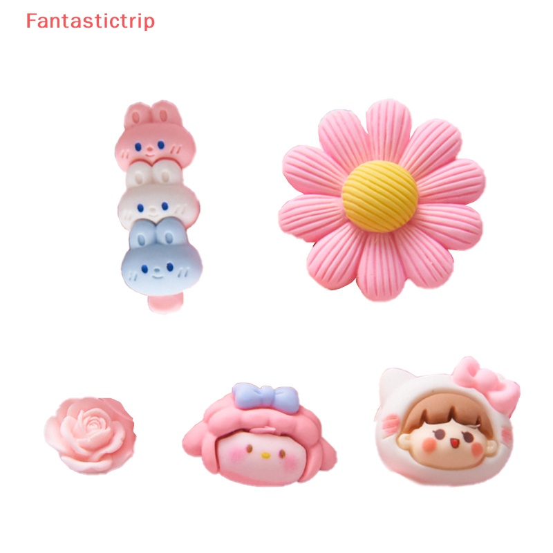 [Fantastictrip] Phụ Kiện Trang Trí Điện Thoại / Móc Khóa Hình Thức Ăn Bằng Nhựa Resin Thủ Công Hình Động Vật Dễ Thương Kiểu Dáng Ngẫ