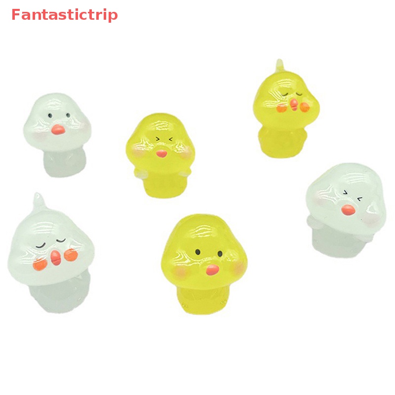 [Fantastictrip] Tượng Gà Hoạt Hình Ba Chiều Mini Bằng Nhựa Resin Dạ Quang Dễ Thương Trang Trí Bàn Làm Việc / Xe Hơi / Nhà Cửa Mới