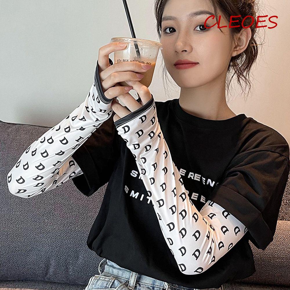 Găng Tay Chống Nắng Bằng Lụa Lạnh Co Giãn Hình Bướm Trái Tim Giữ Ấm Mùa Hè Bảo Vệ Cánh Tay Khi Chơi Thể Thao Ngoà