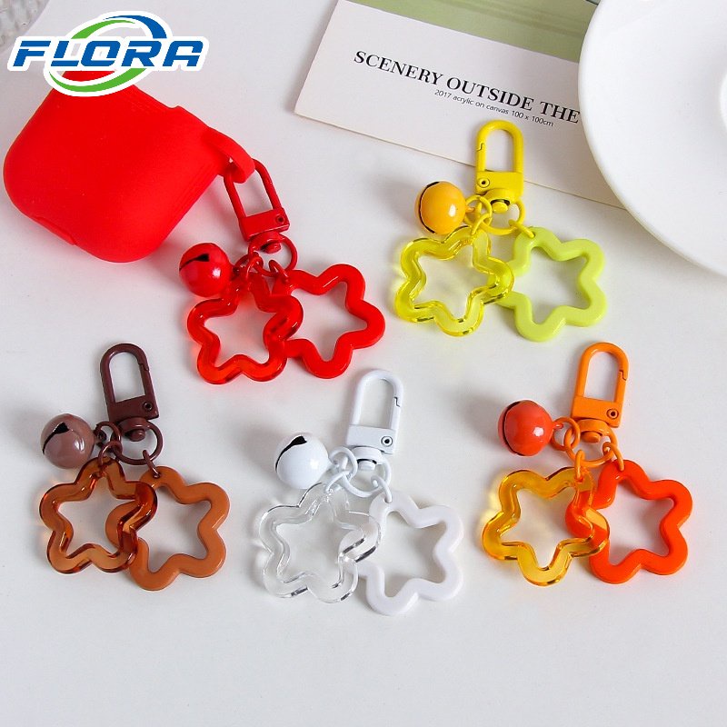 Móc Khóa Nhựa Acrylic Hình Ngôi Sao Nhiều Màu Dễ Thương