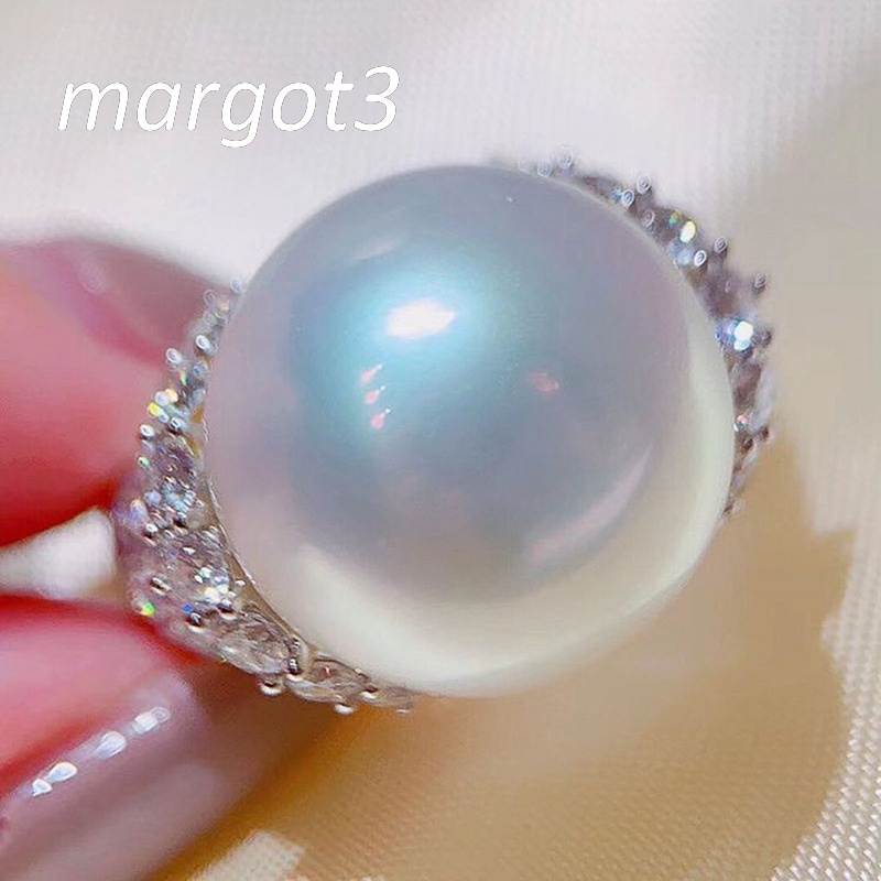 Nhẫn Bạc Đính Ngọc Trai Nhân Tạo Lấp Lánh Sang Trọng Thời Trang Cho Nữ