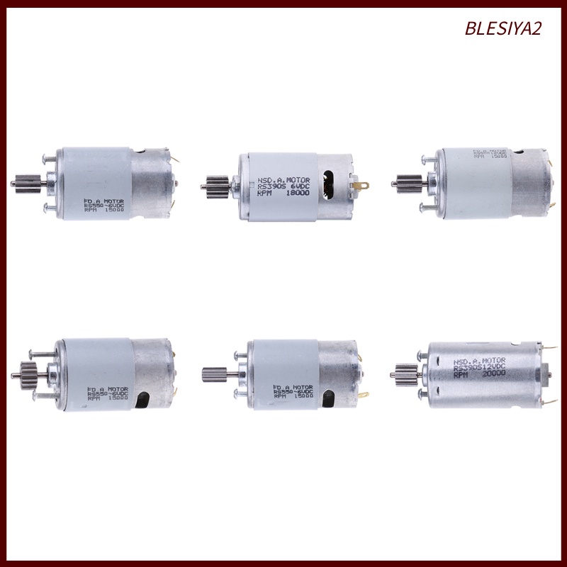 Mô Tơ Tốc Độ Cao DC 12V 6V 6V 390 12 Răng Cho Xe Hơi Đồ Chơi Besiya2