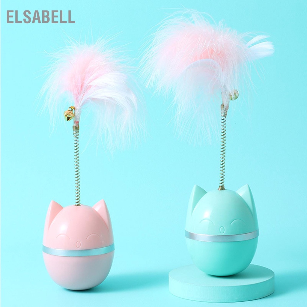 Elsabell Đồ Chơi Lông Mèo Tương Tác Ngộ Nghĩnh Xoay 360 Độ Teaser Có Chuông Cho Trong Nhà Tại