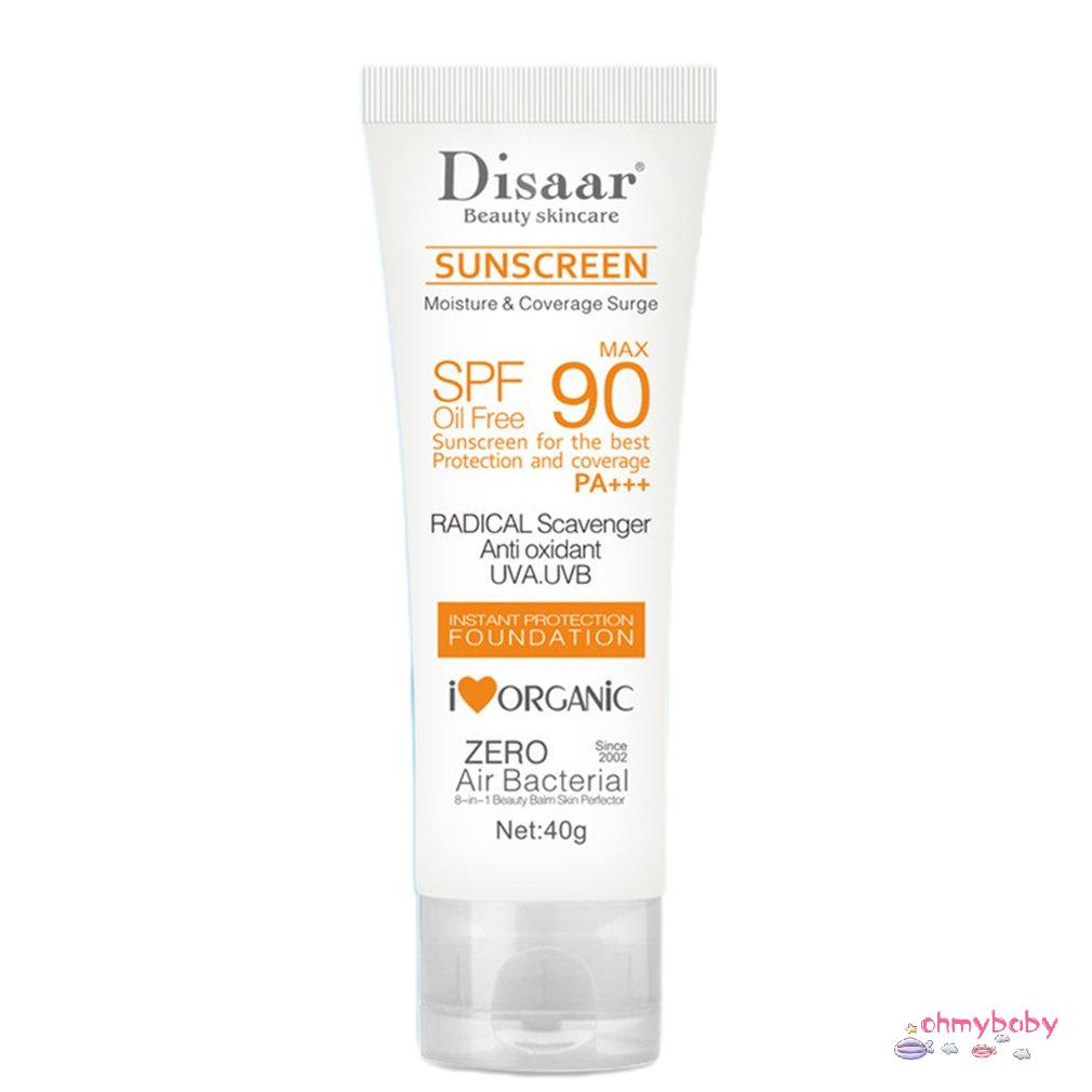 [OMB] Kem Chống Nắng Mùa Hè Dưỡng Ẩm Lâu Dài Spf90+ Pa+++ Bảo Vệ Bức Xạ Sản Phẩm Chăm Sóc Da [Z/8]