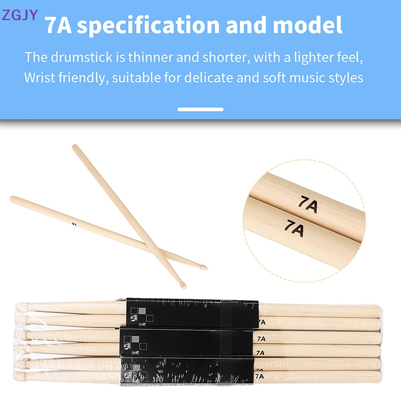 Set 12 Cặp Trống 7A Bằng Gỗ Phong Dành Cho Trẻ Em Mới Tập Chơi