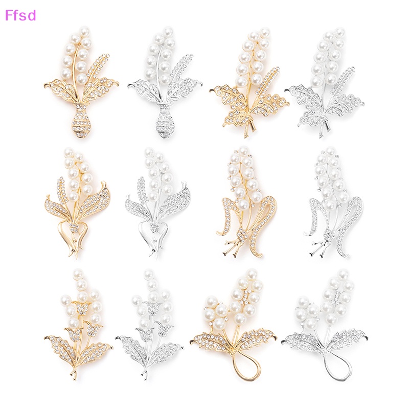 {Ffsd} Ghim Cài Áo Đính Đá Ngọc Trai Thời Trang Chống Thất Lạc Phù Hợp Với Tiệc Tùng Cho Nữ * Hàng Bán Chạy