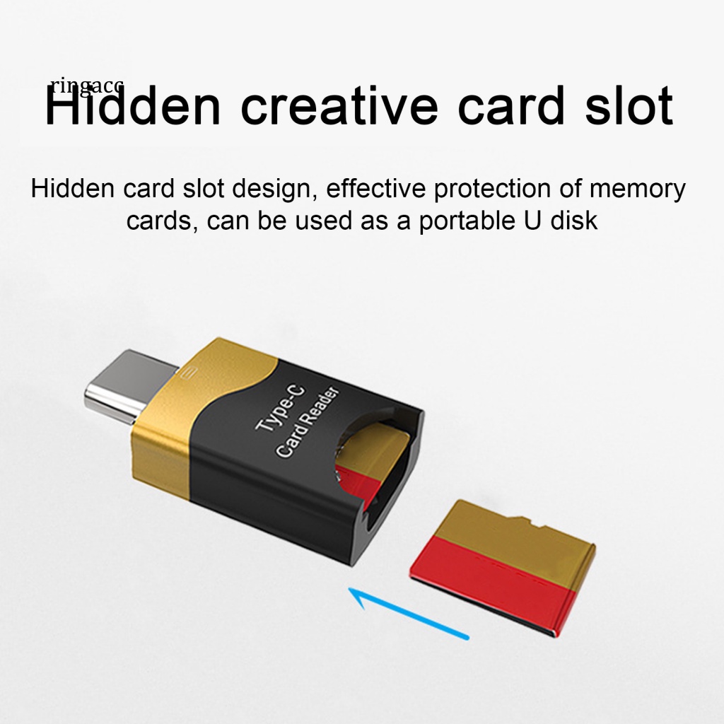 Rga Thẻ Nhớ Mini Và Nhỏ Gọn Dễ Mang Theo Có Đèn LED Chỉ Báo Thiết Kế Sáng Tạo Bảo Vệ Hiệu Quả