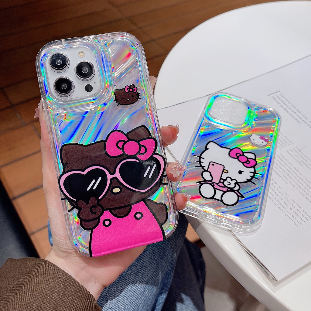 Ốp Điện Thoại TPU Mềm Trong Suốt Họa Tiết Hoạt Hình Có Đệm Khí Chống Sốc Cho iPhone 12 13 14 Pro Max