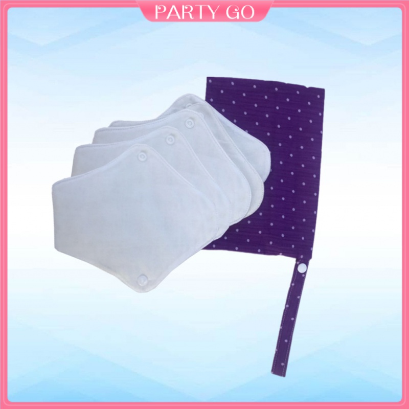 Set 5 Miếng Vải Vệ Sinh Bằng Cotton Có Thể Tái Sử Dụng