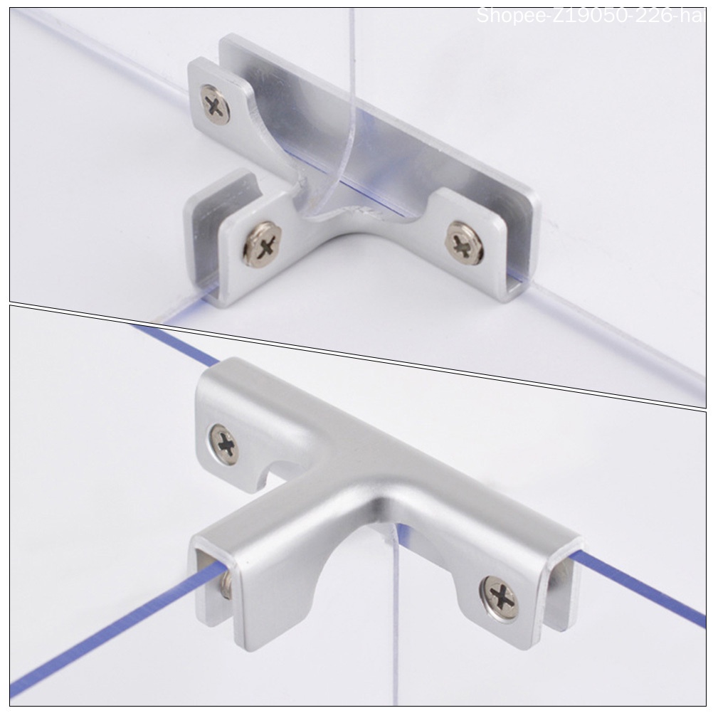 Set 4 Kẹp Kính Bằng Thép Không Gỉ 9X5.1CM