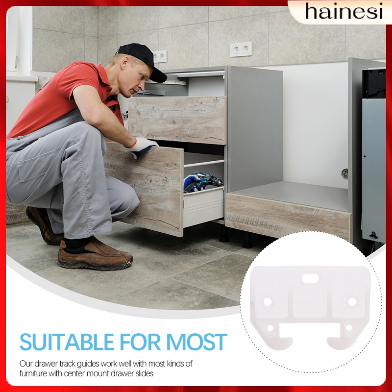 Set 20 Móc Trượt Ngăn Kéo Tủ Màu Trắng