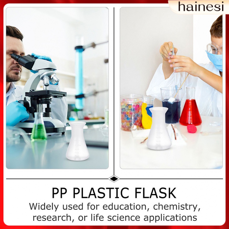 Set 6 Bình Thủy Tinh Bằng Nhựa Chân Không Hình Nón Cho Phòng Thí Nghiệm