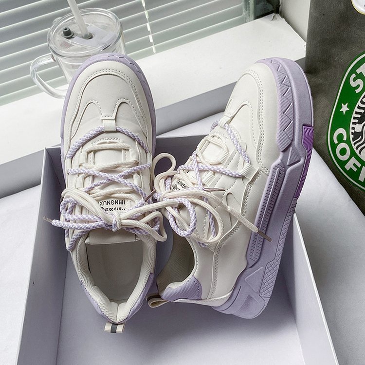 Giày Thể Thao Đế Dày Nhiều Màu Sắc Thời Trang Hàn Quốc Cho Nữ