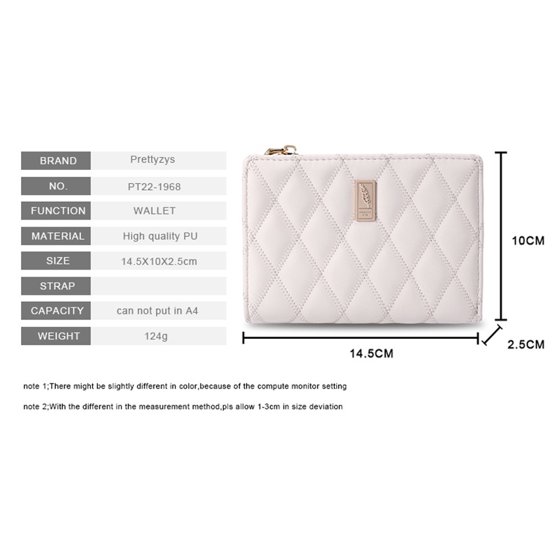 Ví Da PU Mềm Cỡ Vừa Thiết Kế Đơn Giản Thời Trang Cho Nữ Giá Đỡ