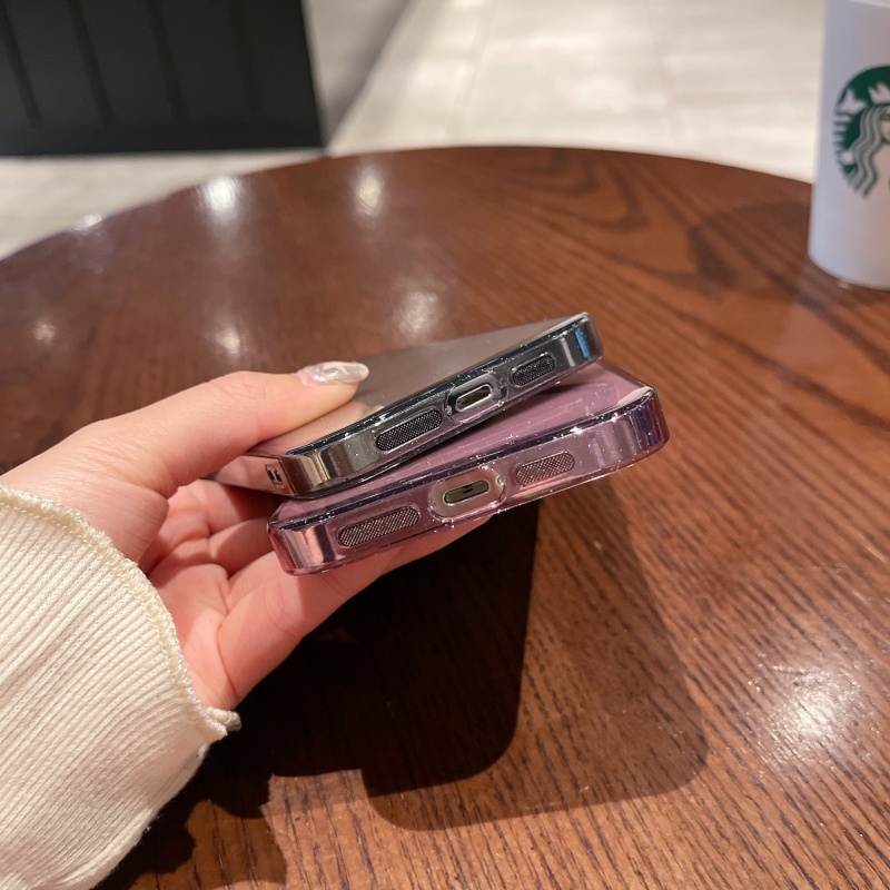 Ốp Điện Thoại Dẻo Trong Suốt Họa Tiết Ngôi Sao Lấp Lánh Chống Sốc Cho iPhone 14 13 12 11 Pro Max14 Plus