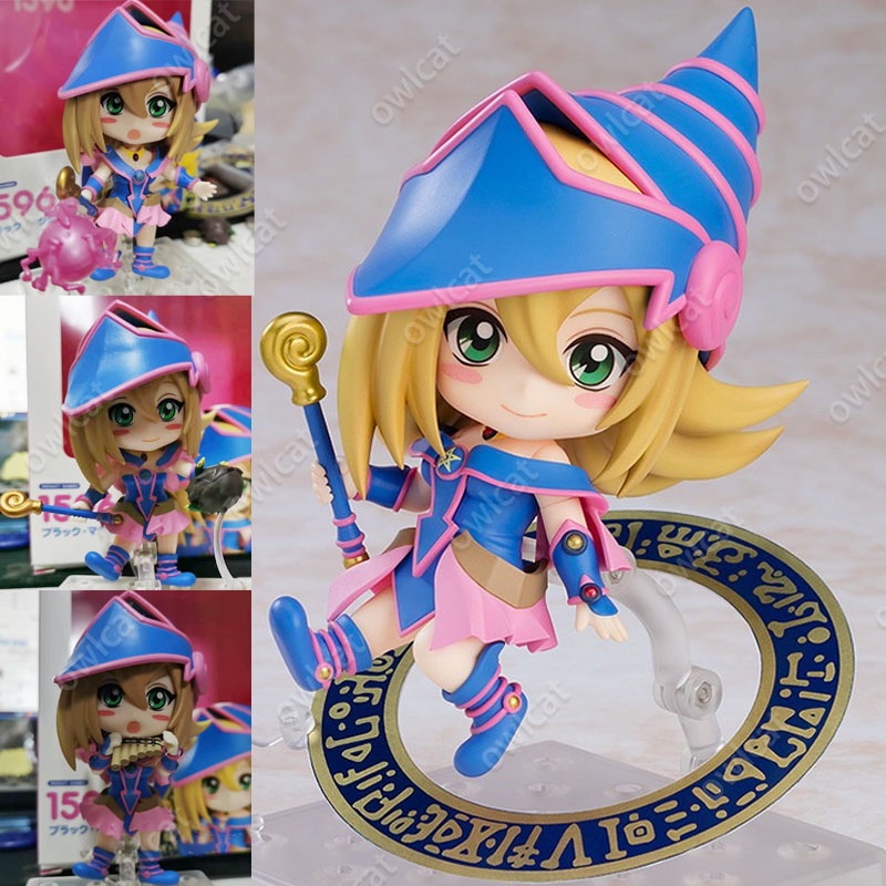 Mô Hình Nhân Vật Yu-Gi-Oh Black Magician Girl w/ Kuriboh  10cm 1596# 1069# Yami Yugi Duelist Action Figure Dark Yugi Muto Duel King Nameless Pharaoh Yugioh Kazuki Takaha