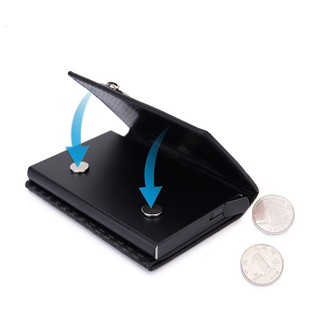 Ví nam châm đựng thẻ chống trộm đa chức năng rfid