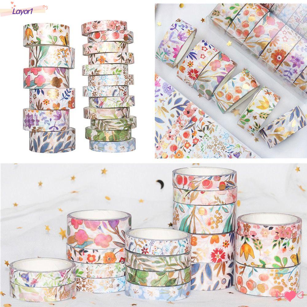 Băng Keo Dán Trang Trí Họa Tiết LAYOR1 18 Cuộn Dễ Thương