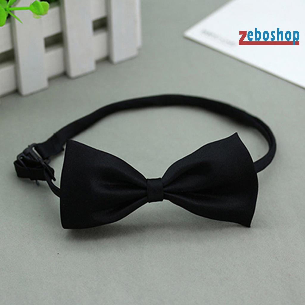 Cà Vạt Nơ Nylon Màu Trơn Dễ Thương Có Thể Điều Chỉnh Dành Cho Thú Cưng