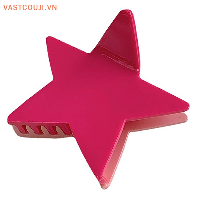Kẹp Tóc Hình Ngôi Sao Năm Cánh Bằng Acrylic VN