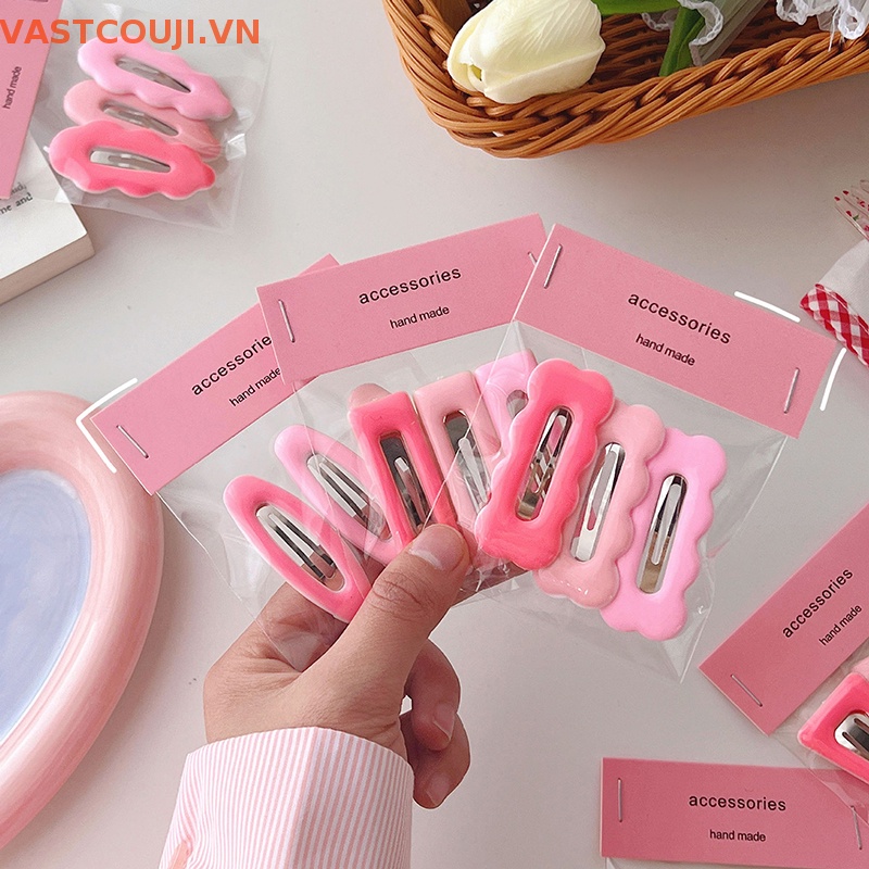 Set 3 Kẹp Tóc Màu Gradient Thời Trang Cho Nữ