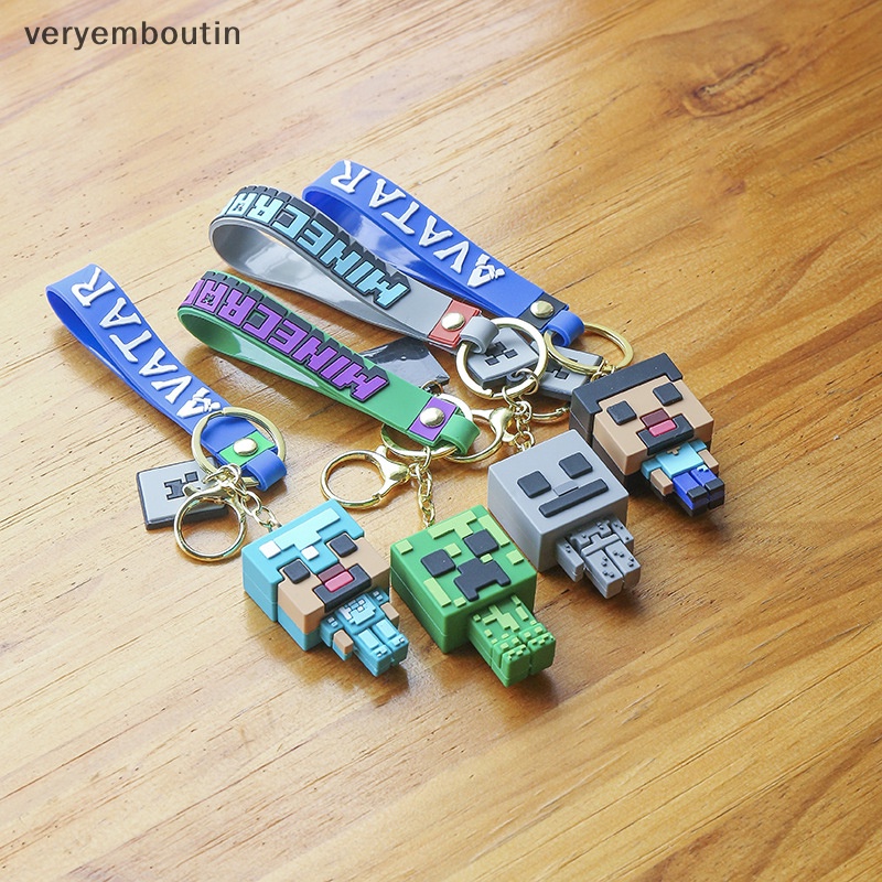 Móc Khóa Silicone 3D Dạng Khối Xây Dựng Dành Cho Nam Giới