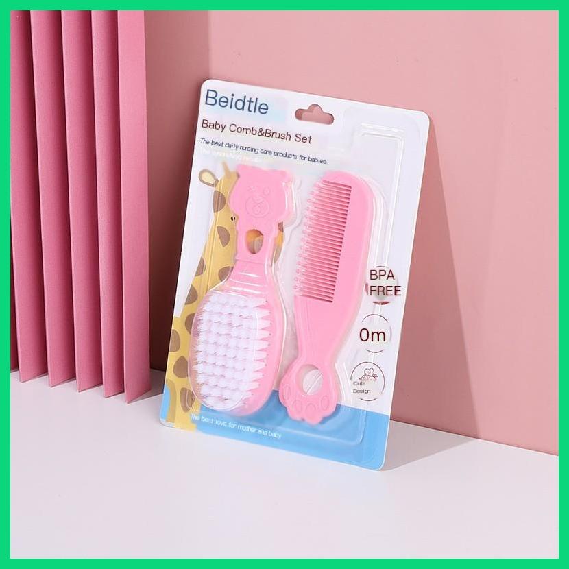 Bộ Lược Chải Tóc Bằng Nylon Chống Tĩnh Điện Chăm Sóc Em Bé Thời Trang