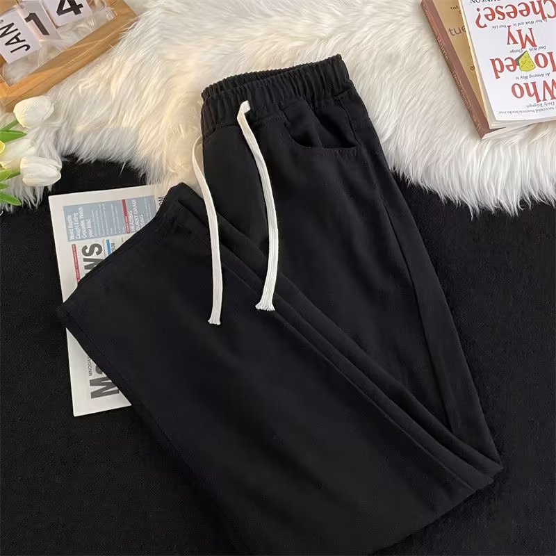 Quần Jean Ống Rộng Lưng Thun Màu Trơn Phong Cách Hàn Quốc Thời Trang Mới 2023 Dành Cho Nam