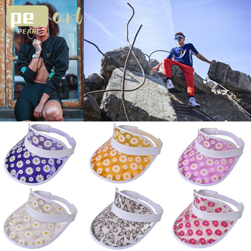 .Mũ Lưỡi Trai Hở Chóp Màu Trong Suốt Phong Cách Thể Thao Thời Trang Mùa Hè