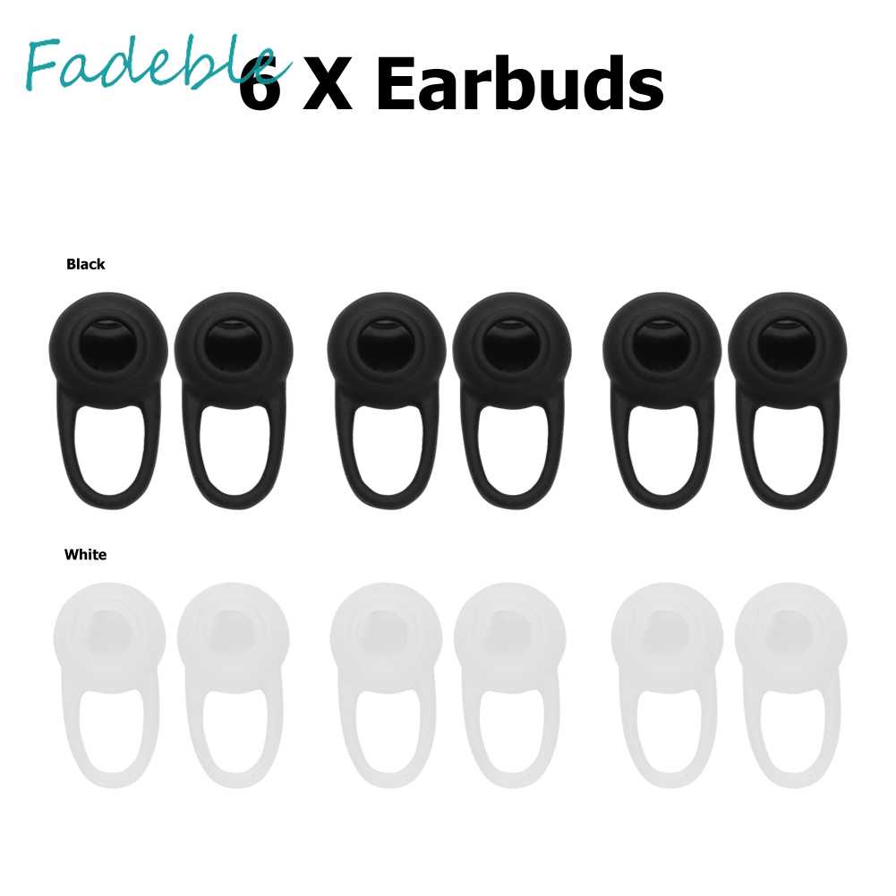 Set 6 Nút Bọc Tai Nghe Nhét Tai Bằng Silicon Đàn Hồi Thay Thế Tiện Lợi