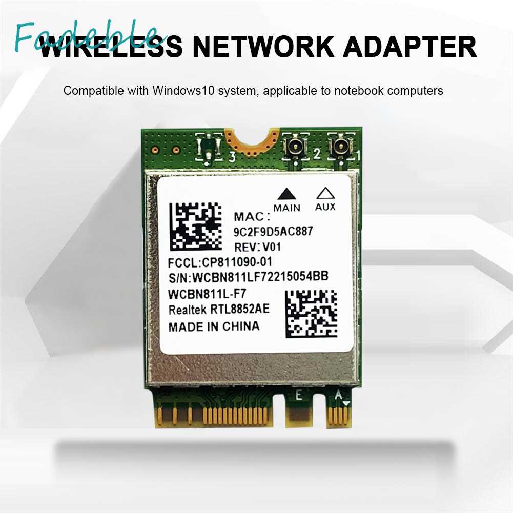 Thẻ Mạng Không Dây RTL8852AE Bluetooth 5.2 Cho Laptop