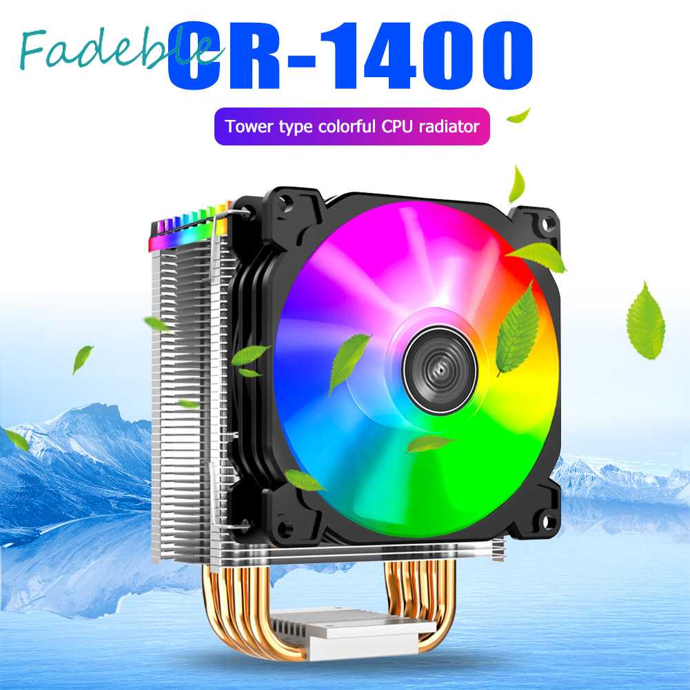 Quạt Tản Nhiệt CPU 4 Ống Đồng Nguyên Chất RGB PWM 4Pin