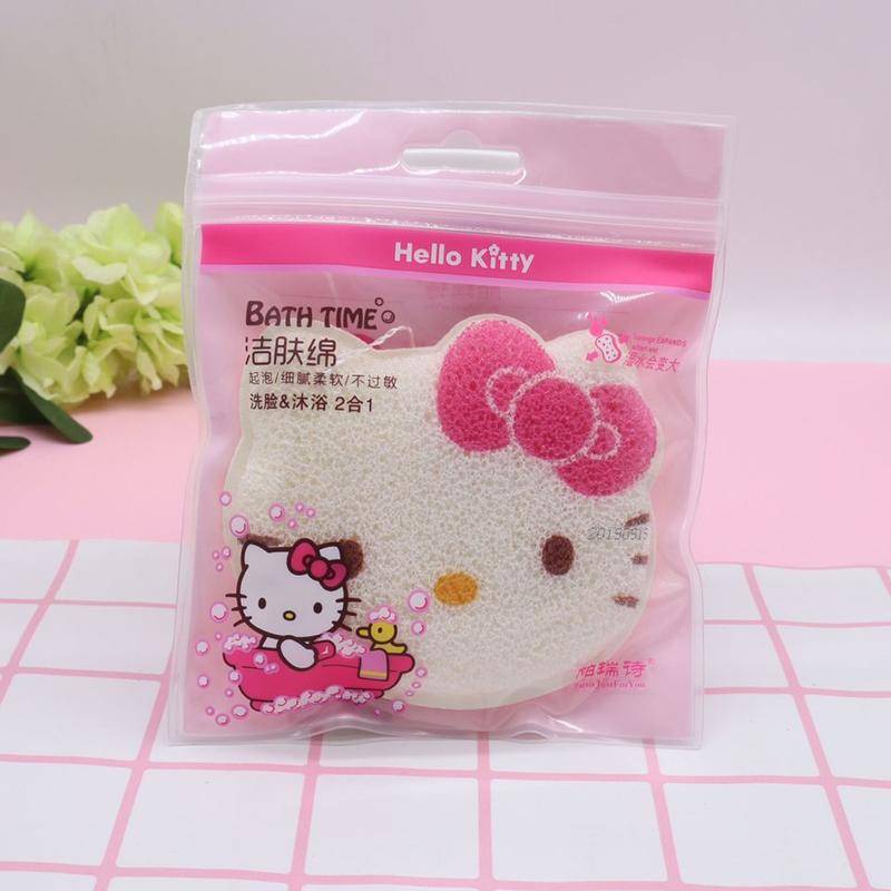 Qu Tr ng Trang Paris Hello Kitty Bông Tắm Rửa Mặt Tạo Bọt Thấm Hút Nước Tinh Tế