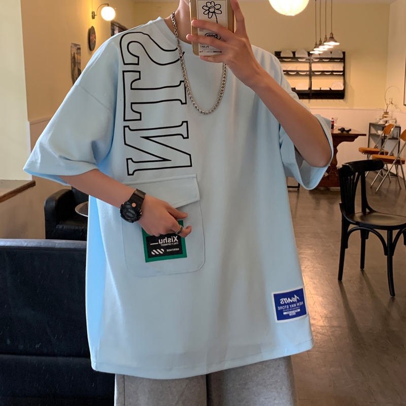 Áo Thun Tay Ngắn Bằng Lụa Lạnh Mỏng Plus Size Thời Trang Mùa Hè Cho Nam