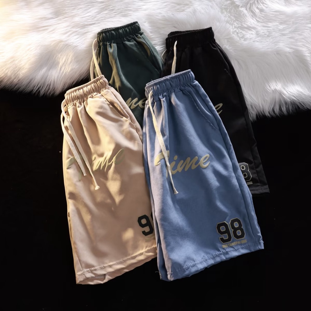 Quần Short Thể Thao Dáng Rộng In Họa Tiết Phong Cách Hip Hop Đường Phố Mỹ Thời Trang Mùa Hè Cho Nam