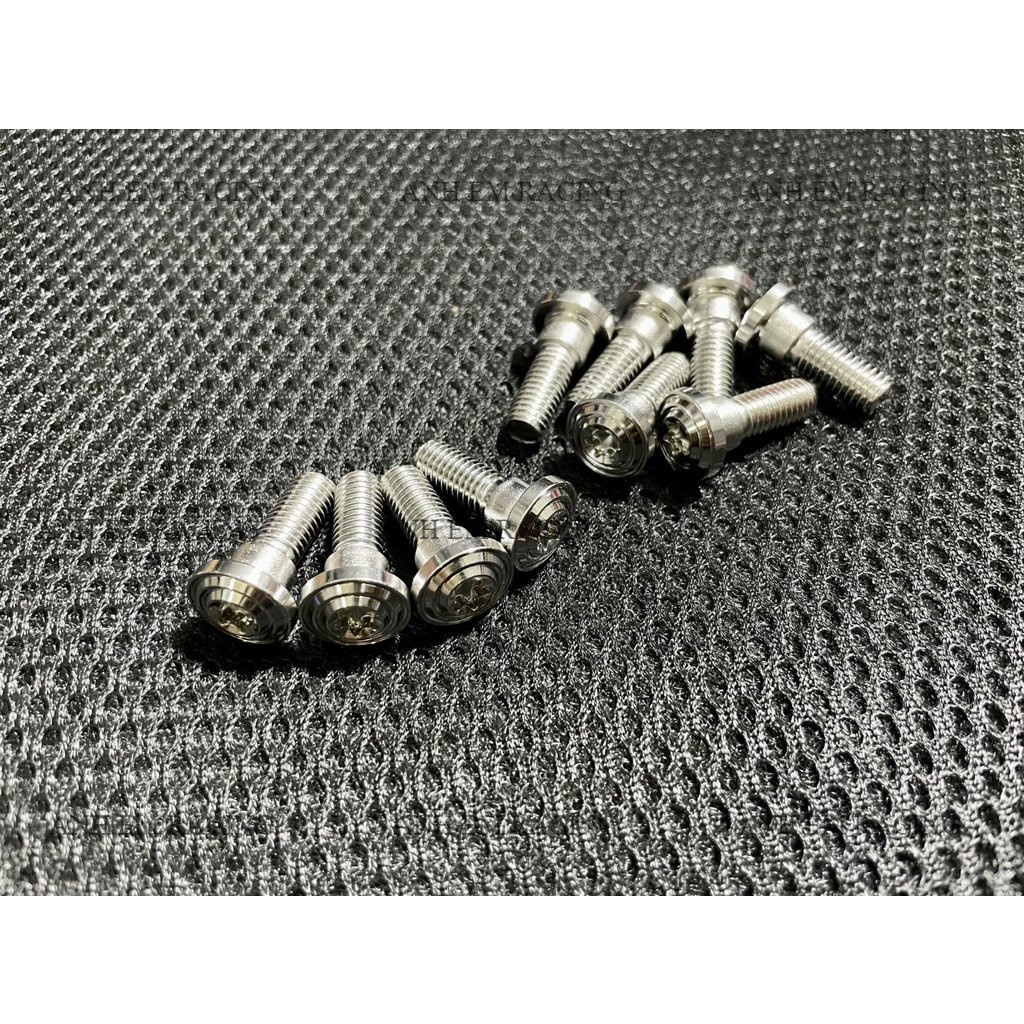 Ốc Đĩa Salaya inox 304 Mẫu Thái 8li25 Có gờ Gắn Đĩa Zin Xe Máy Honda Yamaha