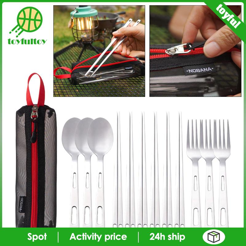 Bộ Dụng Cụ Ăn Uống Tiện Dụng Mang Theo Du Lịch Cắm Trại