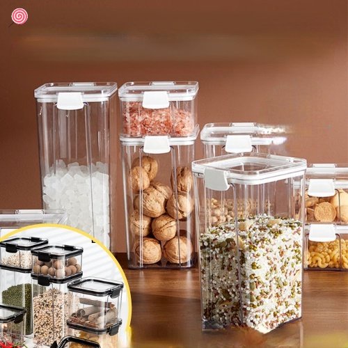 Hộp Đựng Thực Phẩm Kín Khí Bằng Nhựa PP Có Nắp Đậy Cho Tủ Lạnh HSU